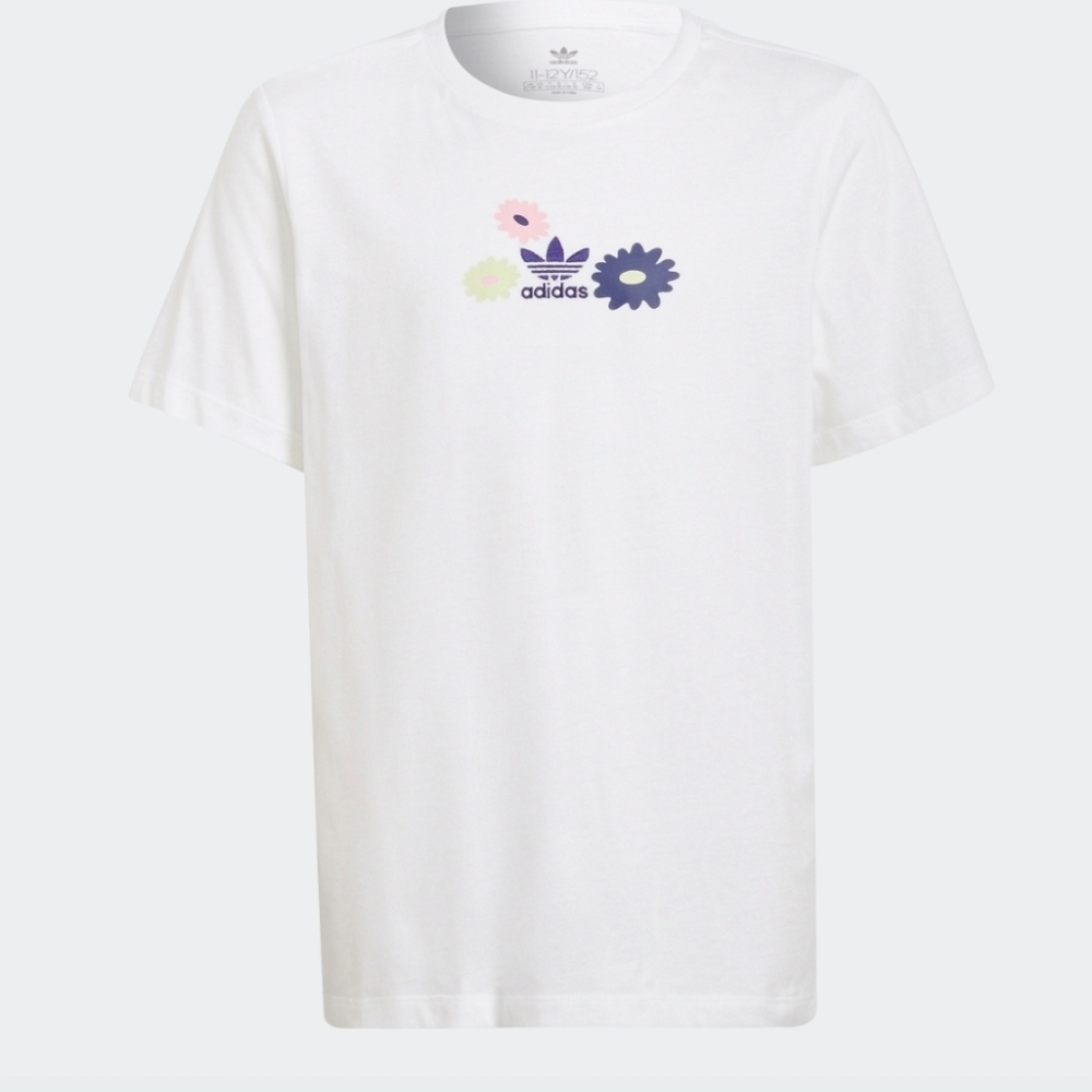 Adidas Size 11-12Y Girls White